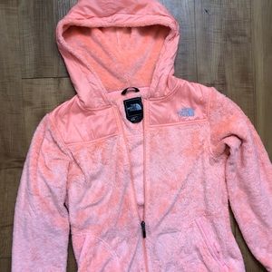 The North Face fuzzy zip-up jacket